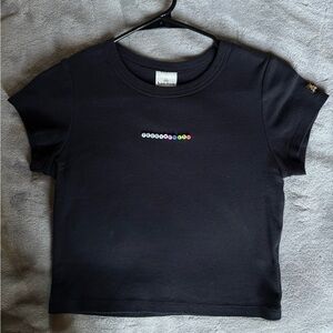 Teddy Fresh Crop Top Beaded